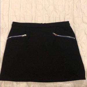 Quilted skirt with blue details